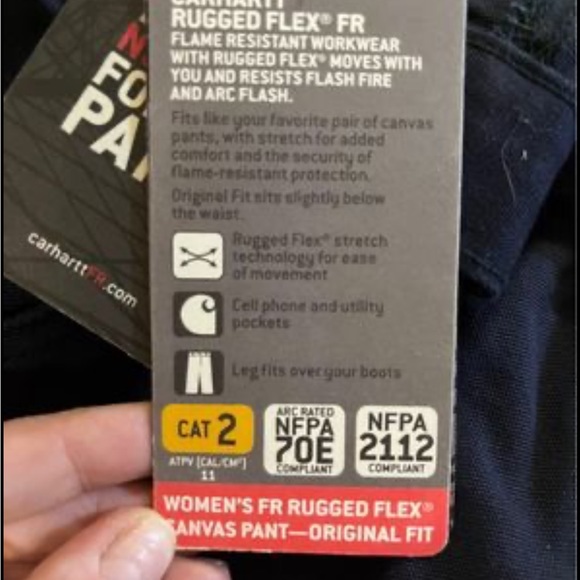 Carharrt FR Rugged Flex fit canvas pants, size 18 - Picture 3 of 8